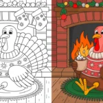 Cute Turkey Coloring Sheets